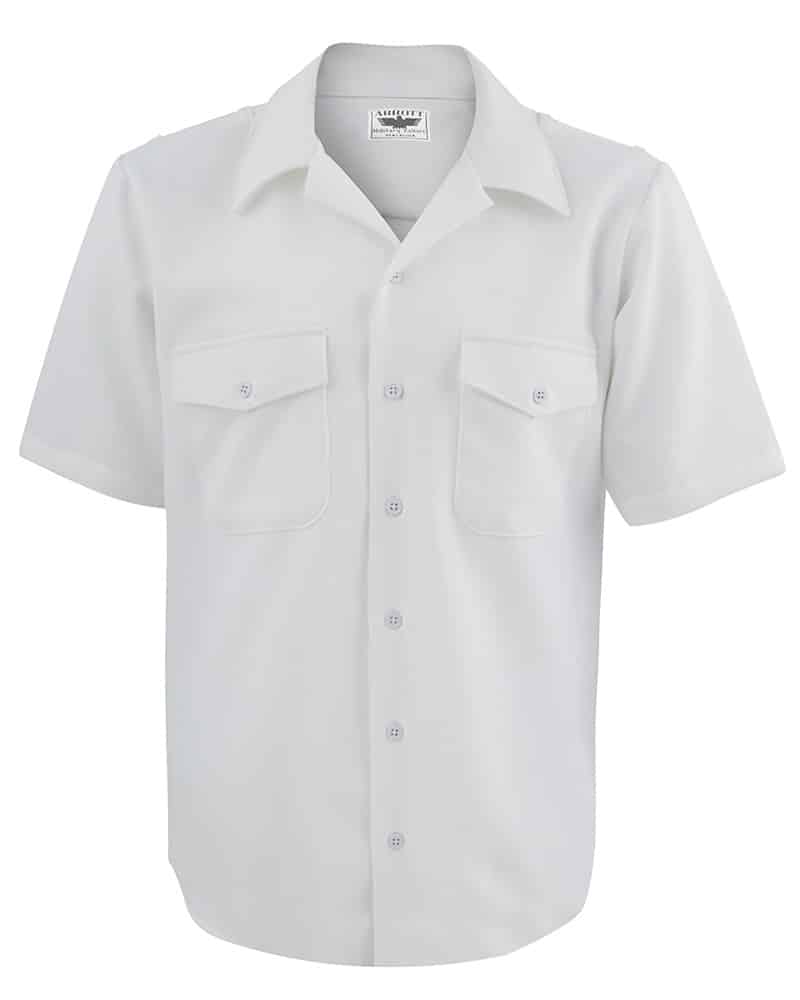 Shirt - Male Summer White Short Sleeve - Abbott Uniforms